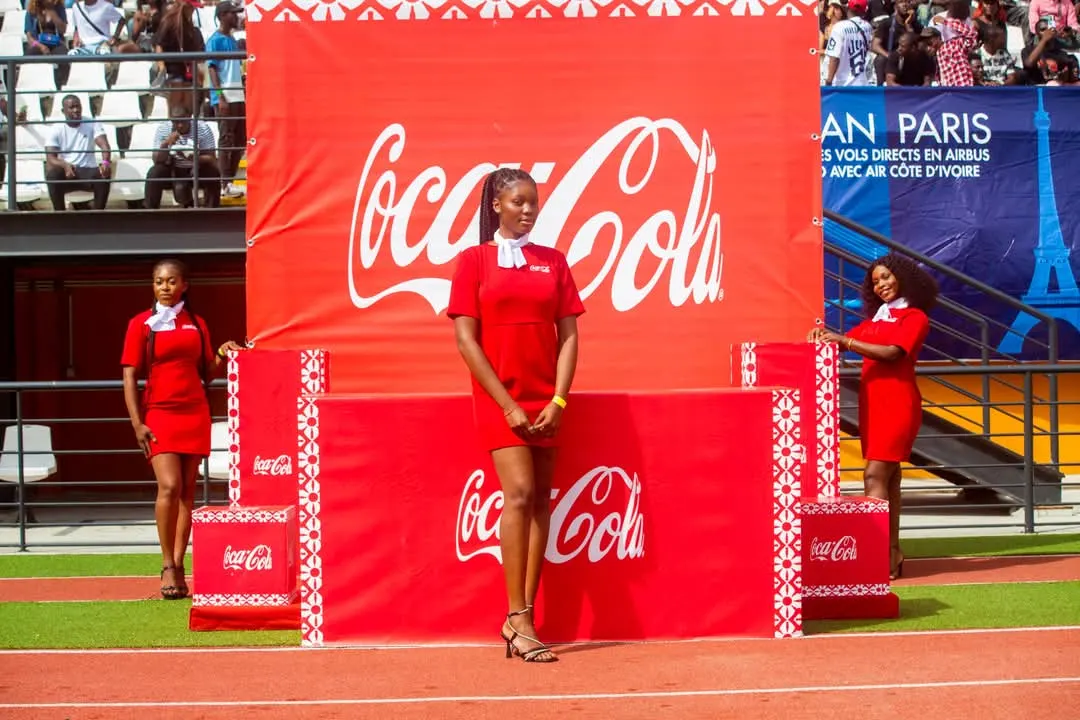 Coca-Cola et Céleste au stade